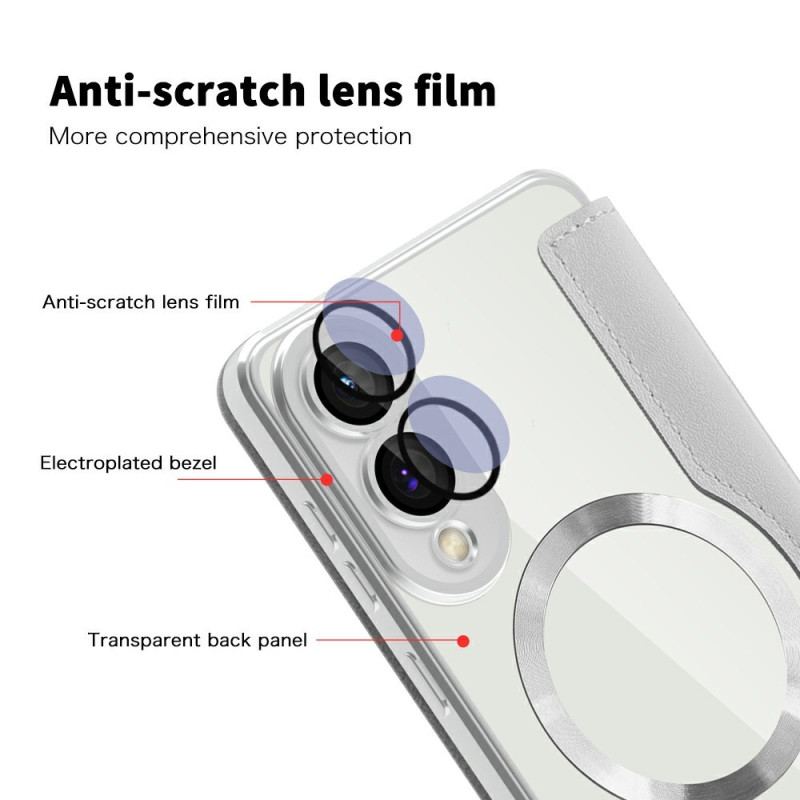 Flip Cover Samsung Galaxy S25 Edge Compatible MagSafe Matelassée