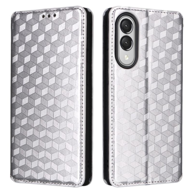 Flip Cover Samsung Galaxy S25 Edge Cubes 3D