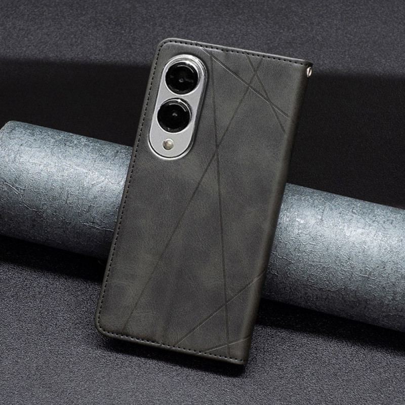 Flip Cover Samsung Galaxy S25 Edge Moti Géométrique