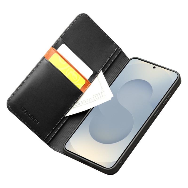 Flip Cover Samsung Galaxy S25 Edge Prestige Portefeuille QIALINO