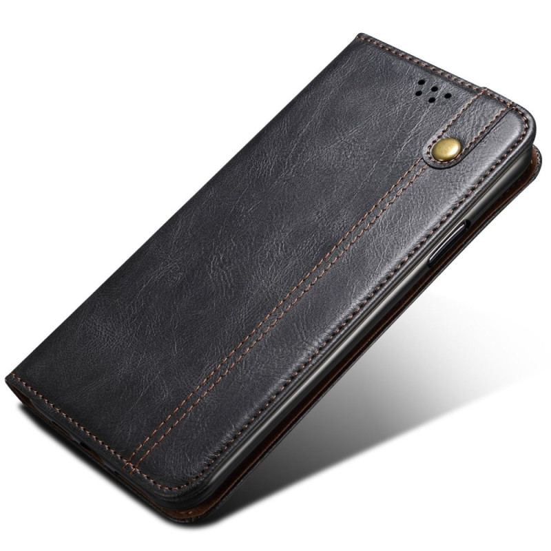 Flip Cover Samsung Galaxy S25 Edge Simili Cuir Ciré