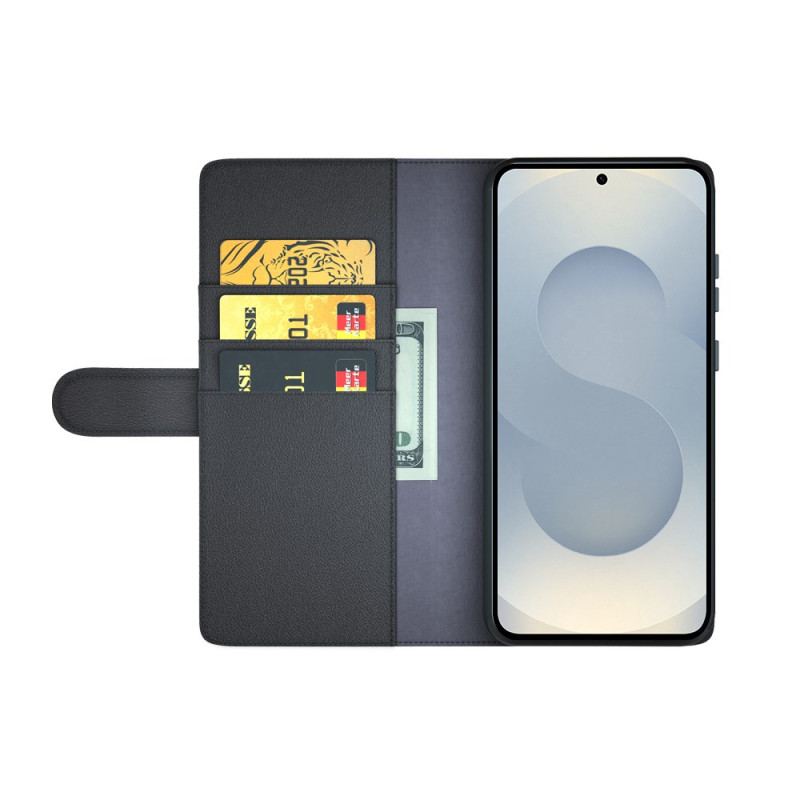 Housse Samsung Galaxy S25 Edge Cuir Véritable