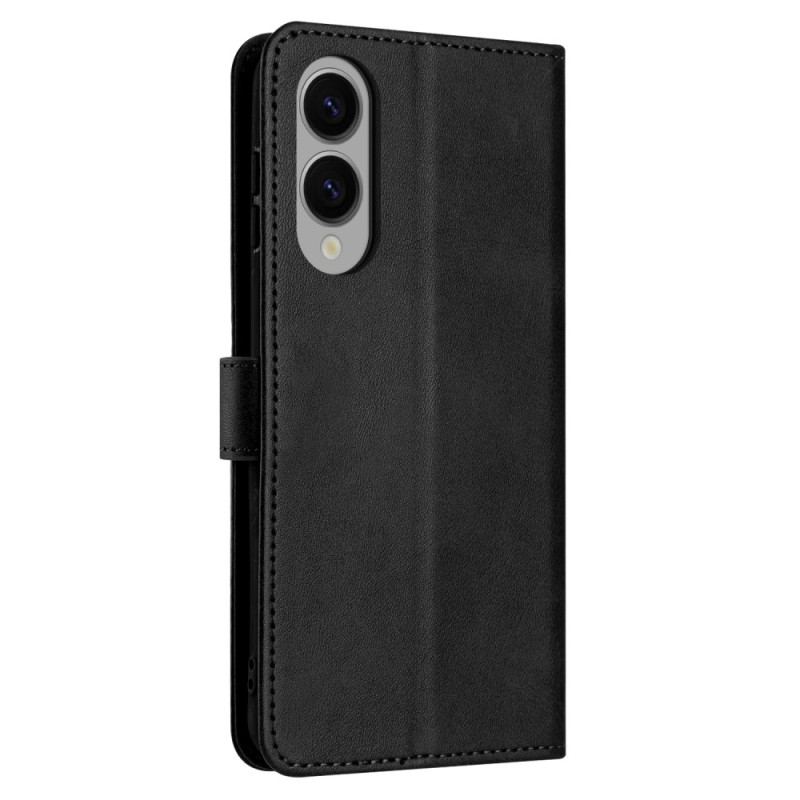 Housse Samsung Galaxy S25 Edge Effet Cuir avec Lanière