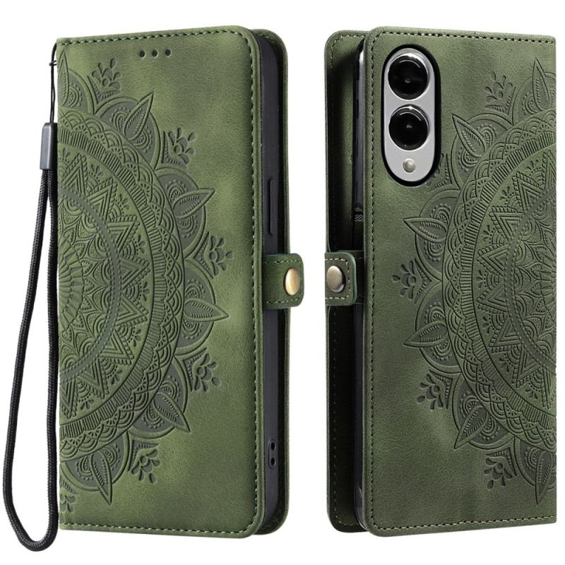 Housse Samsung Galaxy S25 Edge Effet Daim Mandala