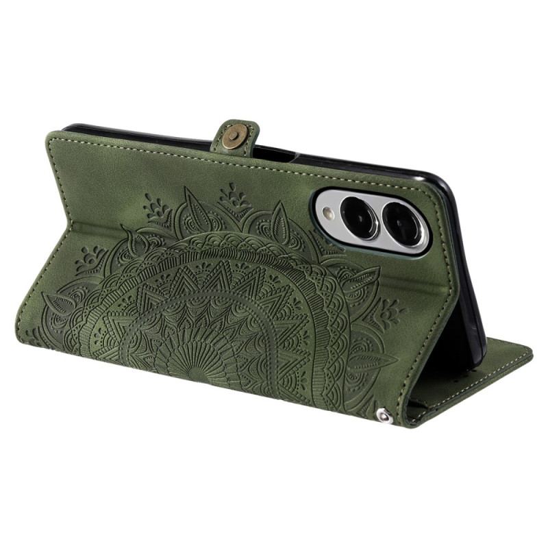 Housse Samsung Galaxy S25 Edge Effet Daim Mandala