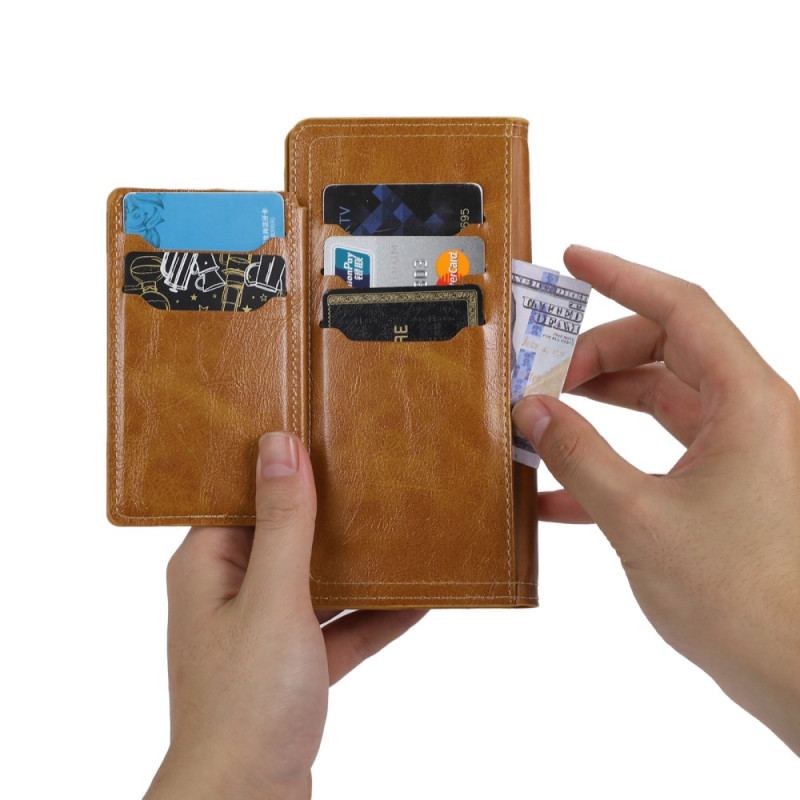 Housse Samsung Galaxy S25 Edge Fermeture Éclair et Porte-Cartes