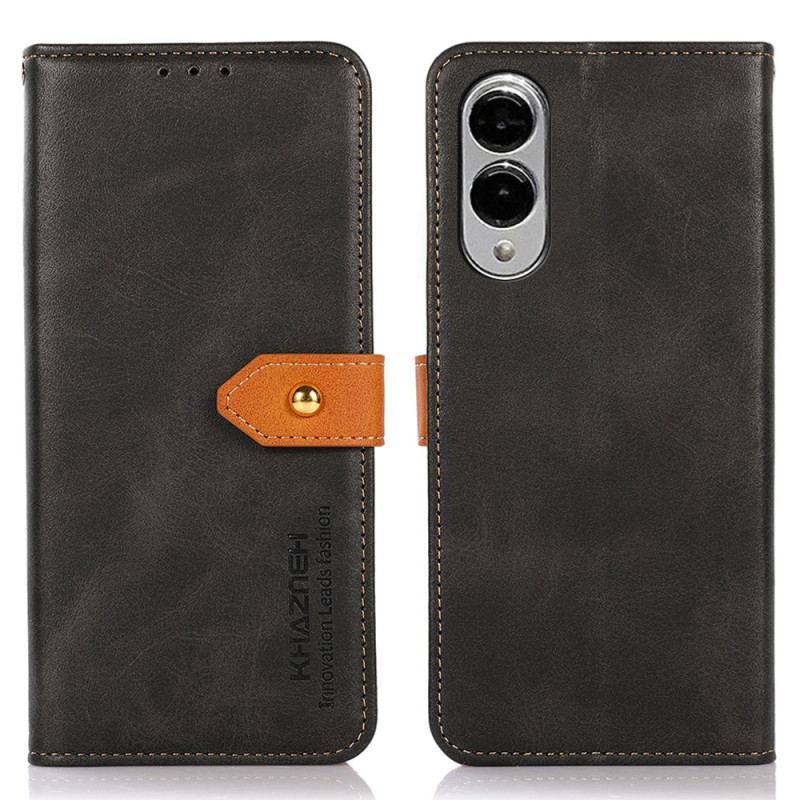 Housse Samsung Galaxy S25 Edge Fermoir Doré KHAZNEH