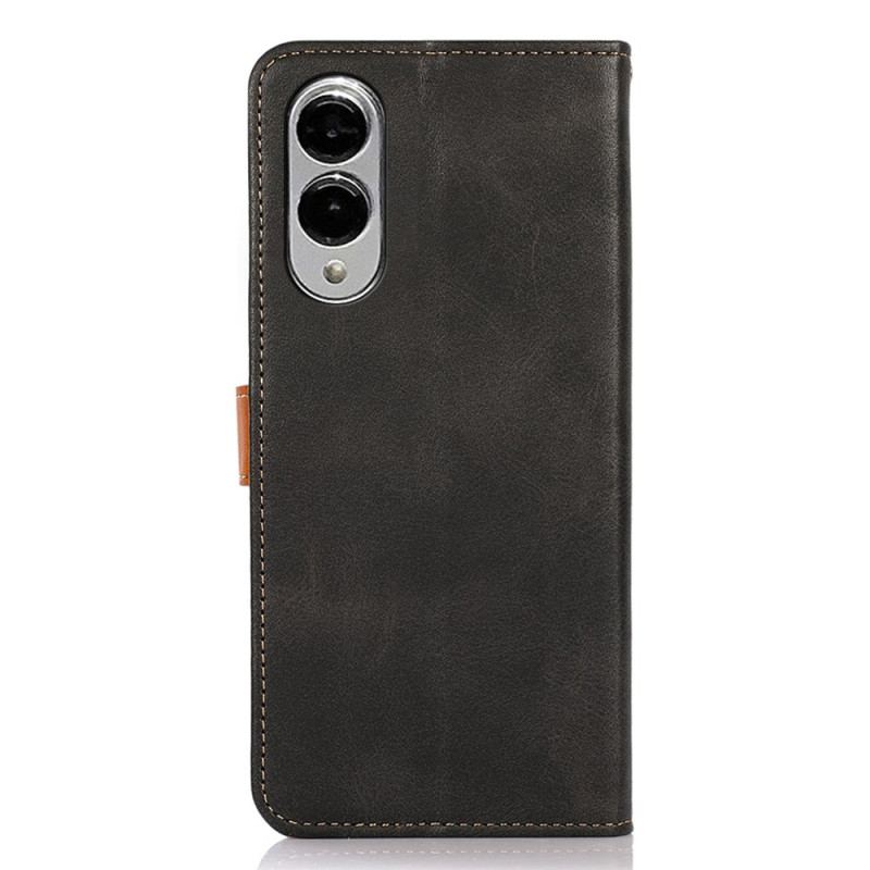 Housse Samsung Galaxy S25 Edge Fermoir Doré KHAZNEH