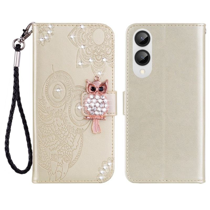 Housse Samsung Galaxy S25 Edge Hibou et Breloque