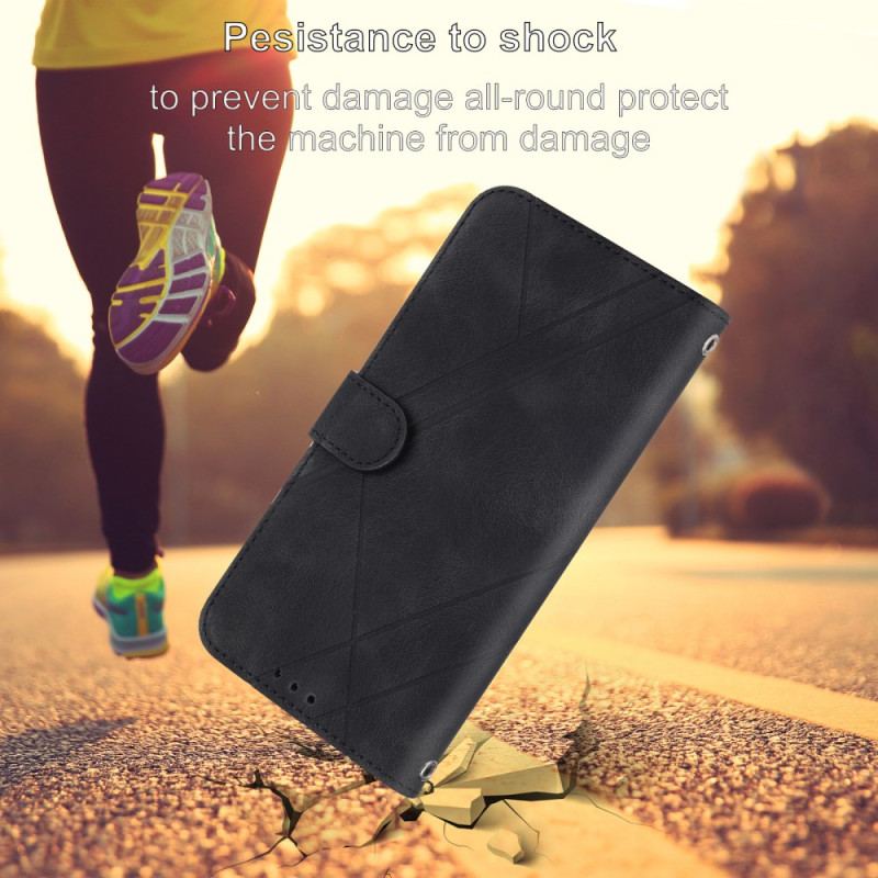 Housse Samsung Galaxy S25 Edge Lignes Imprimées à Lanière