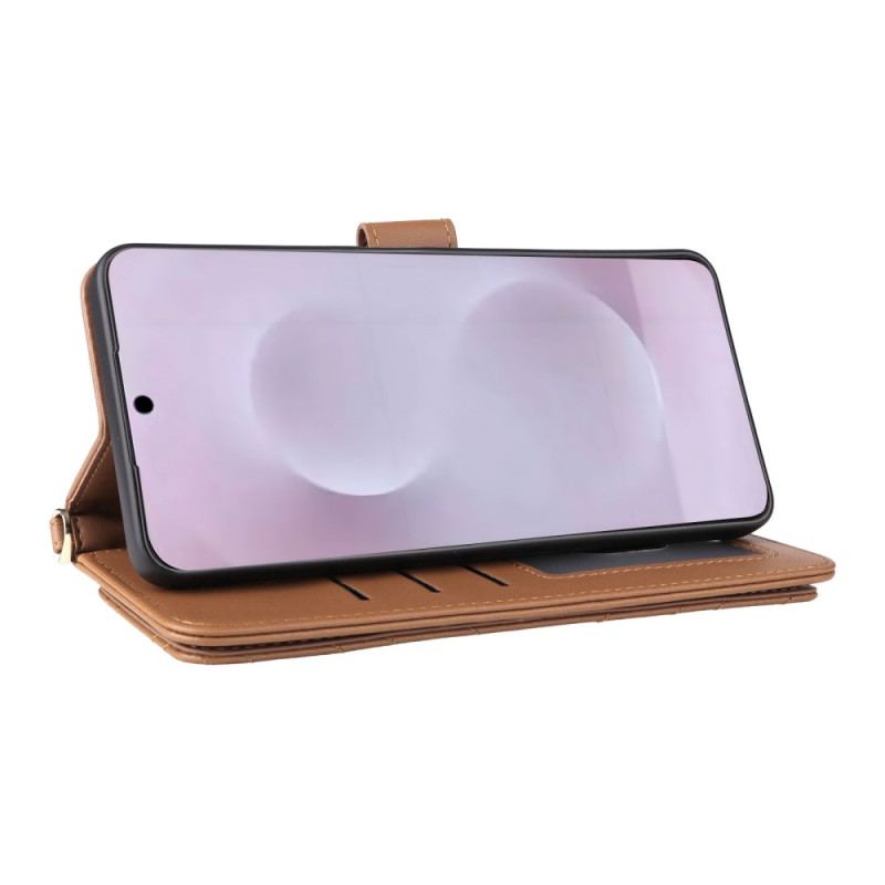 Housse Samsung Galaxy S25 Edge Matelassée avec Lanière et Bandoulière