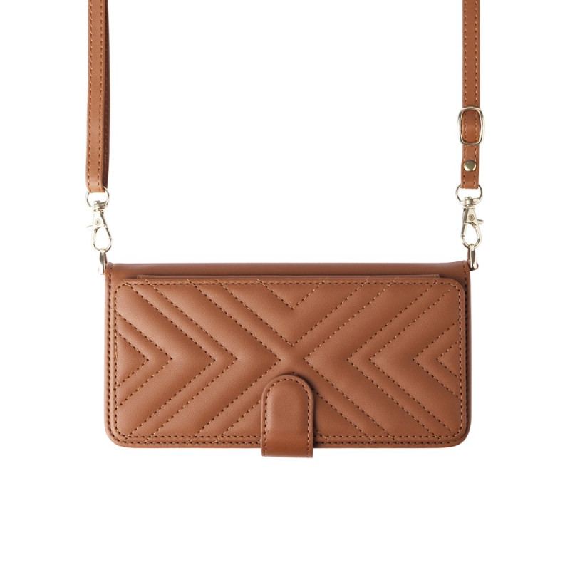 Housse Samsung Galaxy S25 Edge Matelassée avec Lanière et Bandoulière