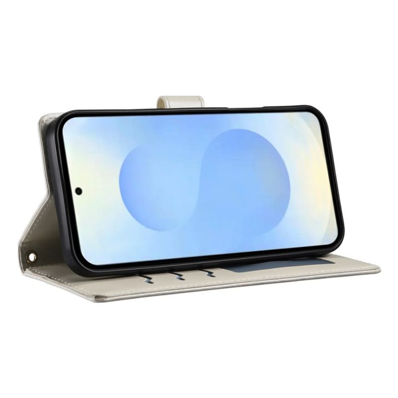 Housse Samsung Galaxy S25 Edge Matelassée avec Lanière et Bandoulière