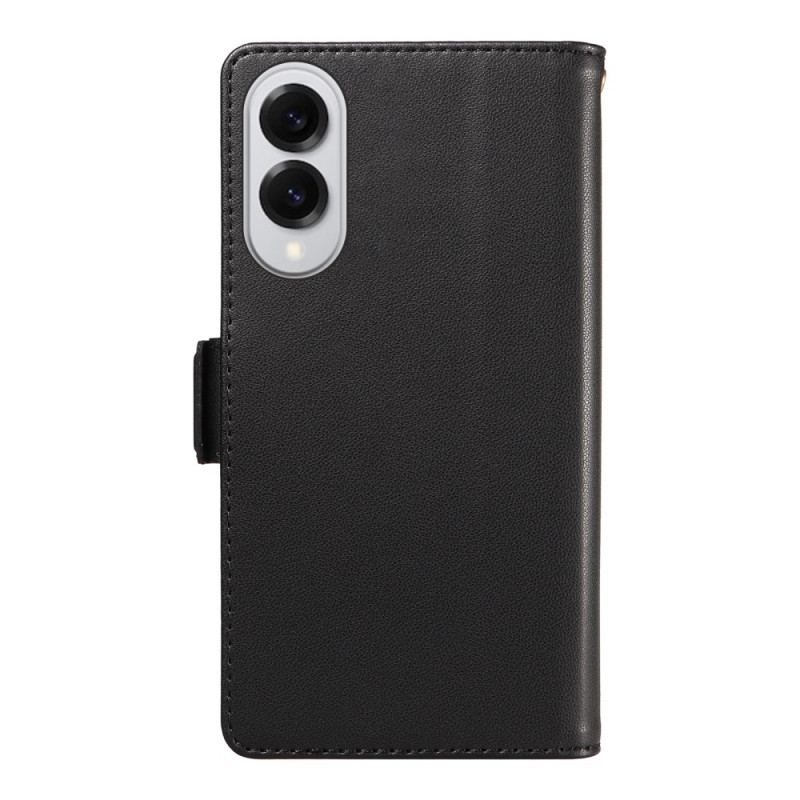 Housse Samsung Galaxy S25 Edge Porte-Cartes et Dragonne