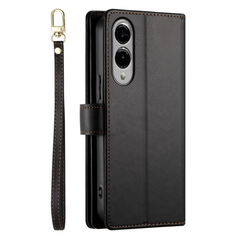 Housse Samsung Galaxy S25 Edge Portefeuille avec Sangles