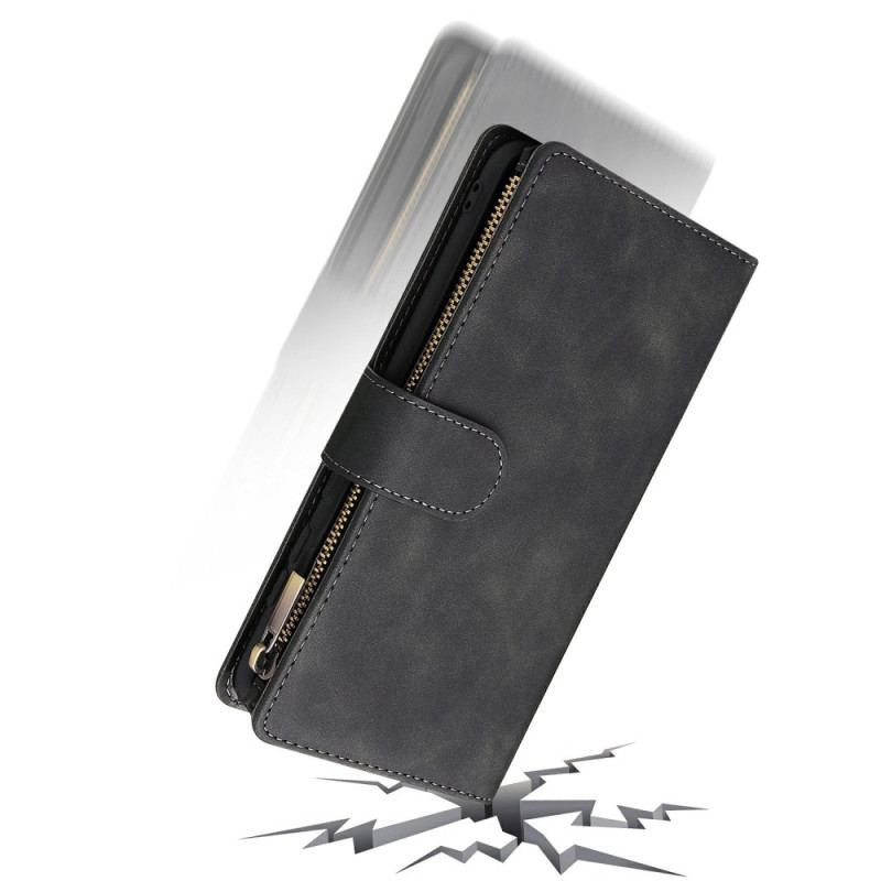 Housse Samsung Galaxy S25 Edge Portefeuille Effet Daim