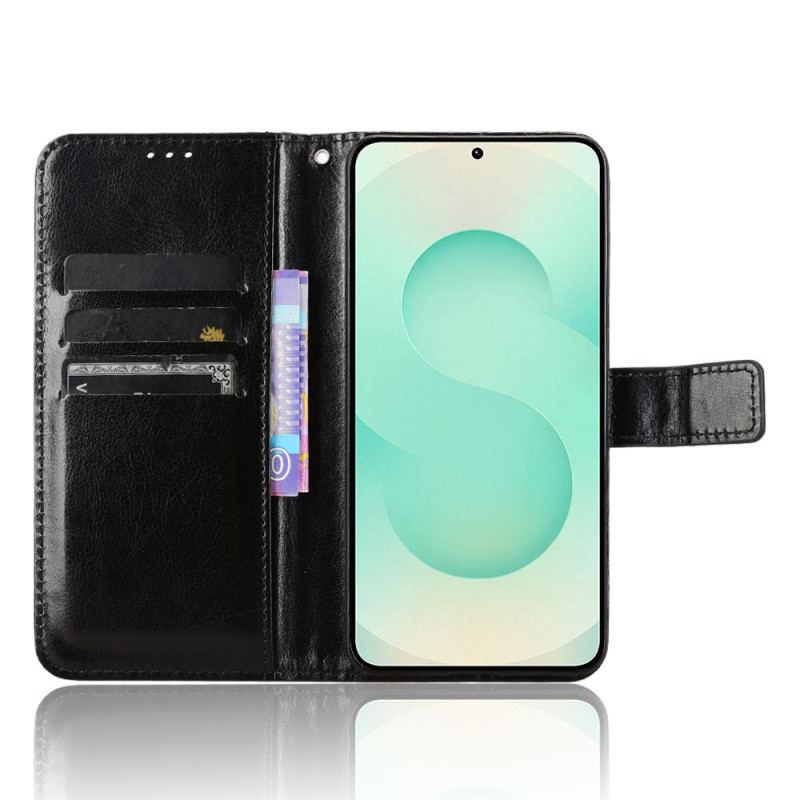 Housse Samsung Galaxy S25 Edge Simili Cuir Flashy