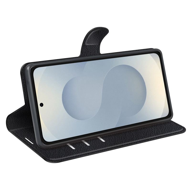 Housse Samsung Galaxy S25 Edge Simili Cuir Litchi