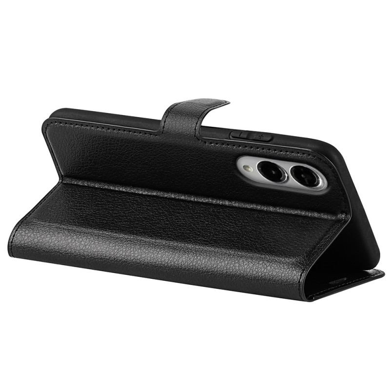 Housse Samsung Galaxy S25 Edge Simili Cuir Litchi