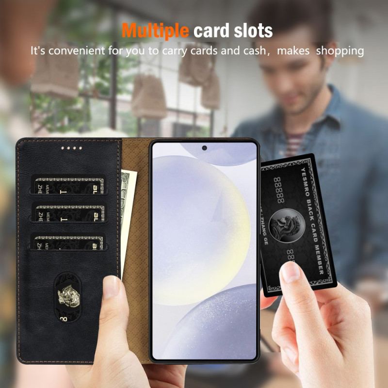 Housse Samsung Galaxy S25 Edge Style Vintage N.BEKUS