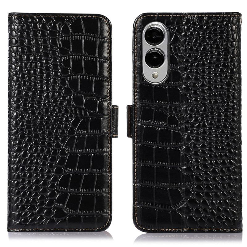 Housse Samsung Galaxy S25 Edge Texture Crocodile