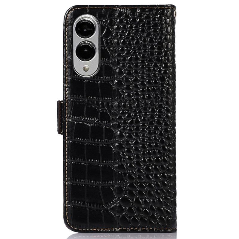 Housse Samsung Galaxy S25 Edge Texture Crocodile