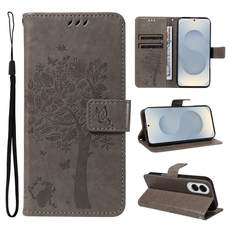 HousseSamsung Galaxy S25 Edge Arbre et Chat