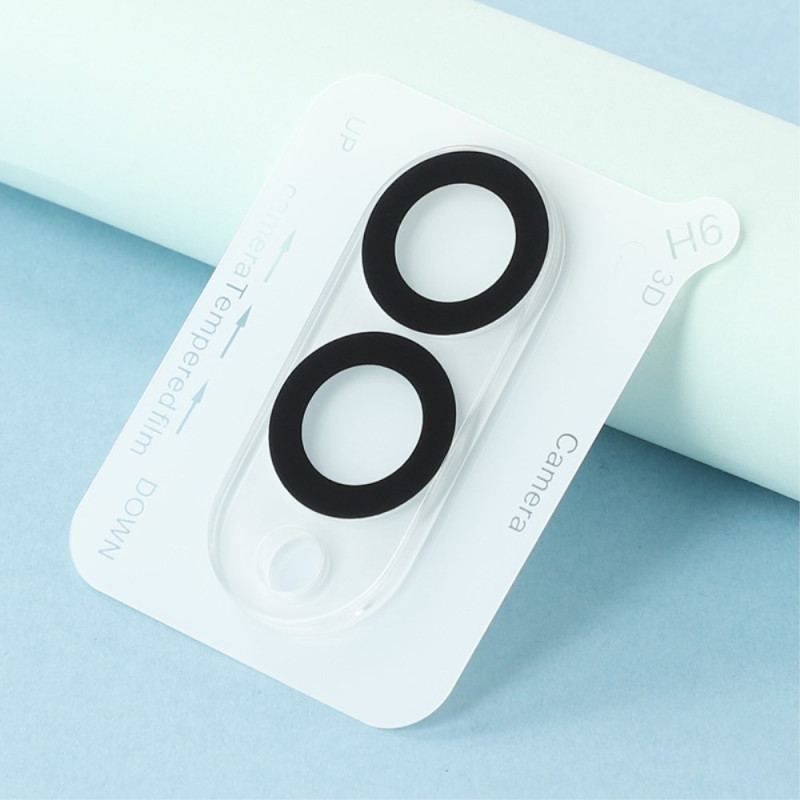 Lentille de Protection en Verre Trempé pour Samsung Galaxy S25 Edge (design circulaire noir)