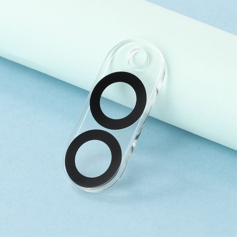 Lentille de Protection en Verre Trempé pour Samsung Galaxy S25 Edge (design circulaire noir)