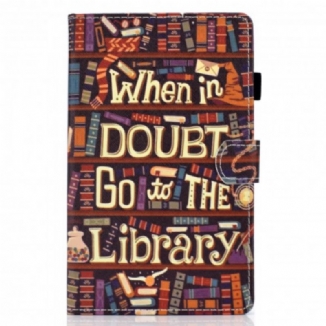 Housse Samsung Galaxy Tab A7 (2020) Bibliothèque