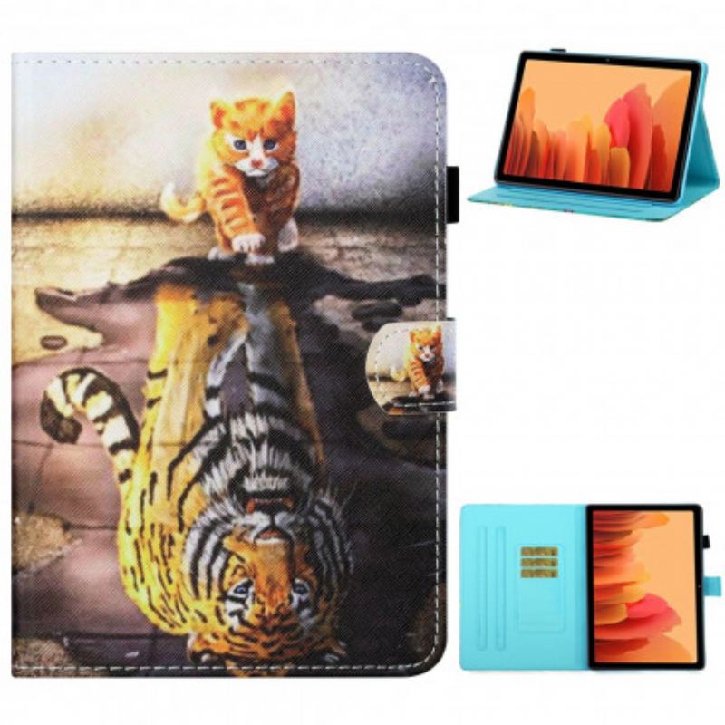 Housse Samsung Galaxy Tab A7 (2020) Chaton Art