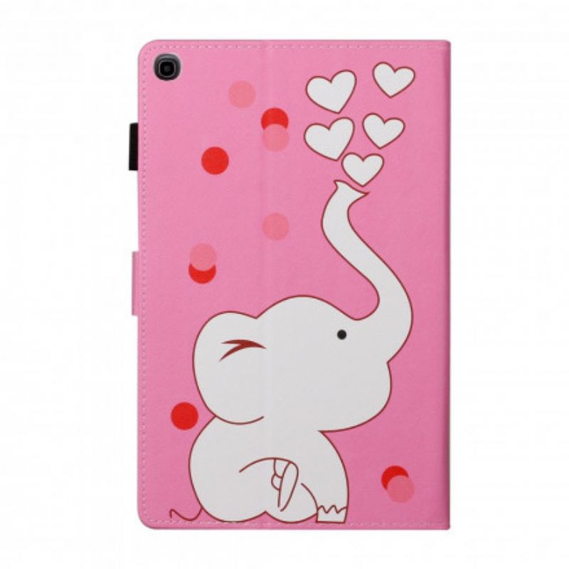 Housse Samsung Galaxy Tab A7 (2020) Éléphant Amoureux