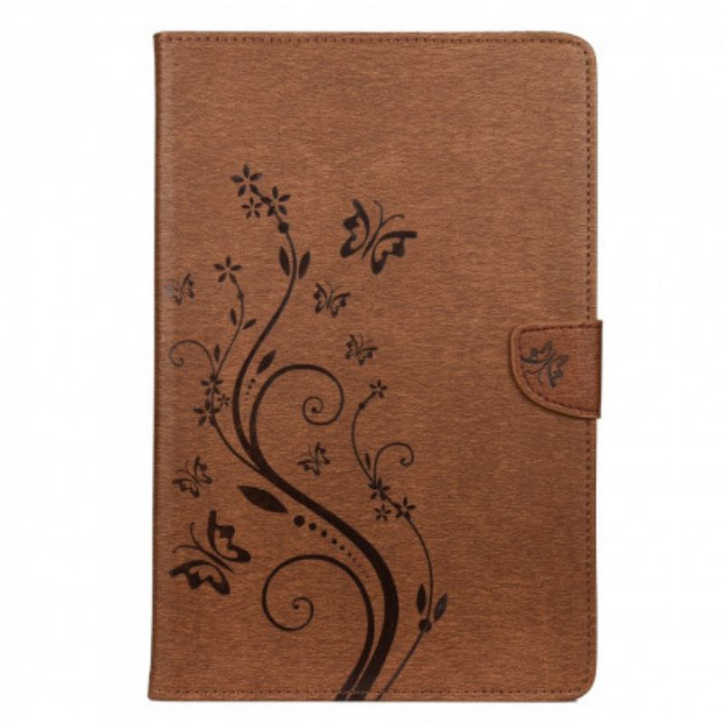 Housse Samsung Galaxy Tab A7 (2020) Papillons Floraux