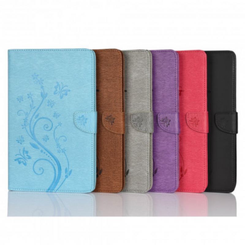 Housse Samsung Galaxy Tab A7 (2020) Papillons Floraux