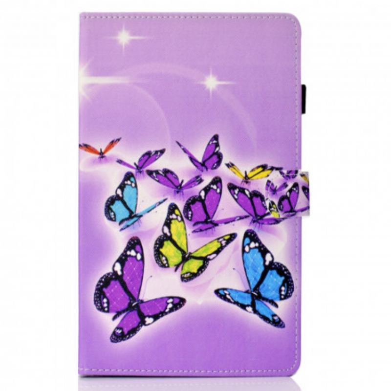 Housse Samsung Galaxy Tab A7 (2020) Papillons Peints
