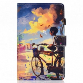 Housse Samsung Galaxy Tab A7 (2020) Vélo Art