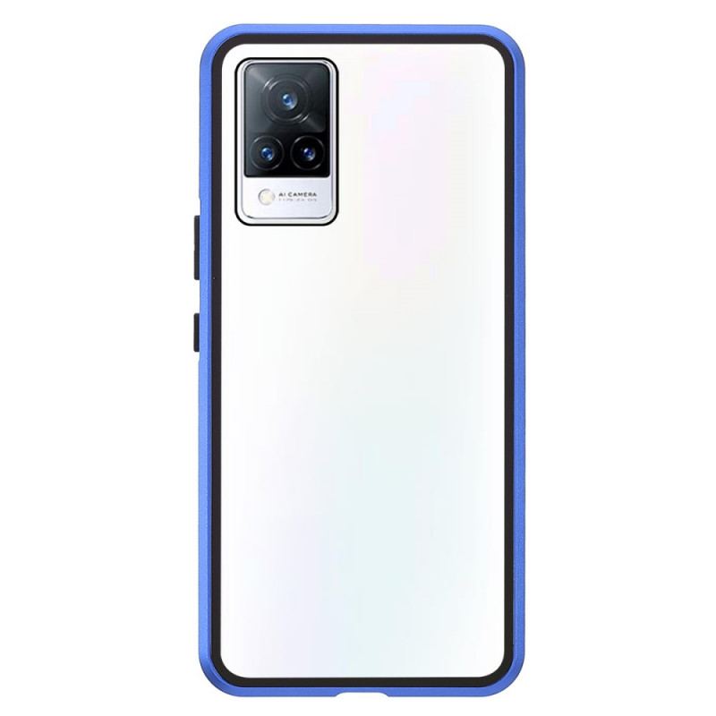 Coque Vivo V21 5G Deux Cotés Magnétique Verre Trempé et Métal
