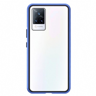 Coque Vivo V21 5G Deux Cotés Magnétique Verre Trempé et Métal