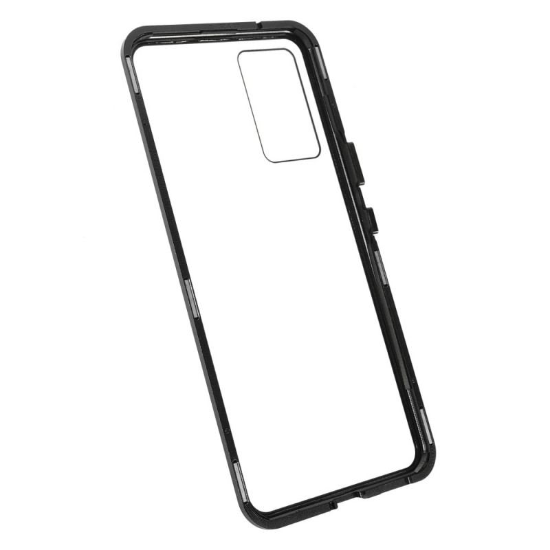 Coque Vivo V21 5G Deux Cotés Magnétique Verre Trempé et Métal
