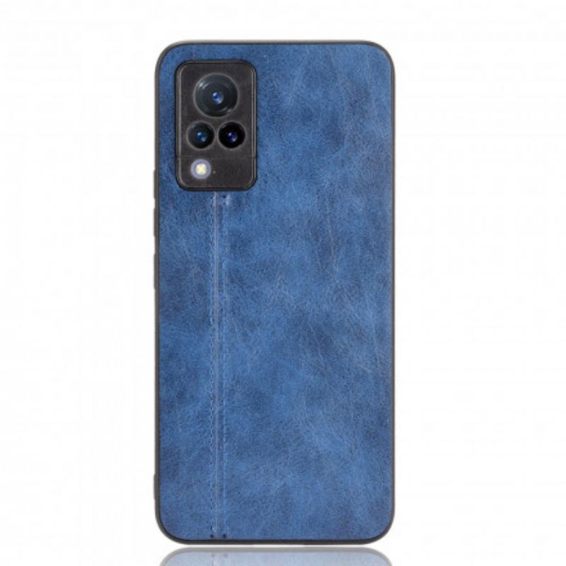 Coque Vivo V21 5G Effet Cuir Couture