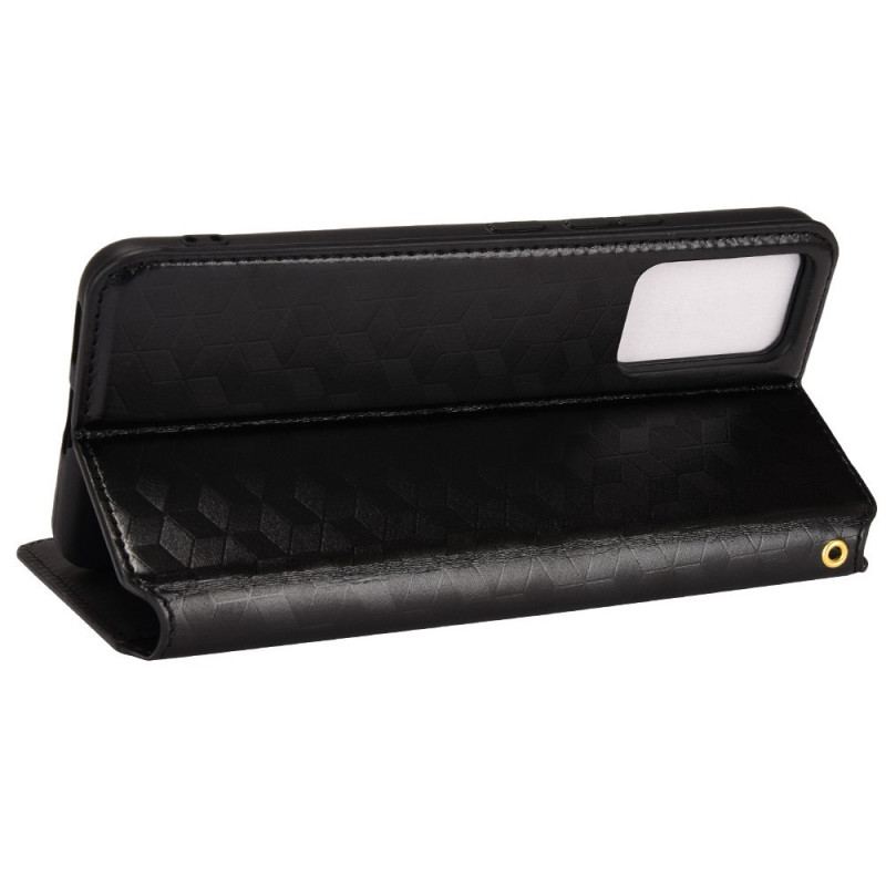 Flip Cover Vivo V21 5G Effet Cuir Diamant