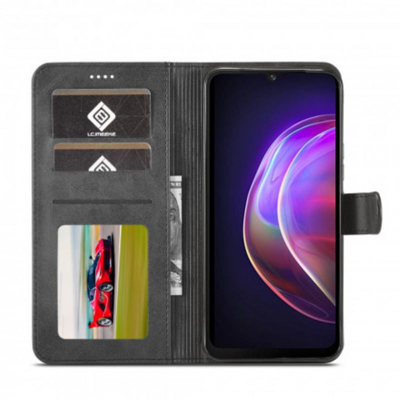 Housse Vivo V21 5G LC.IMEEKE Effet Cuir