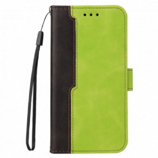 Housse Vivo V21 5G Simili Cuir Bicolore Coloré