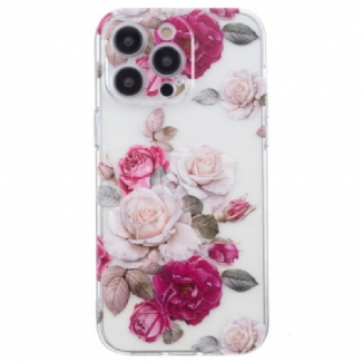 Coque iPhone 16 Pro Max Pivoines Colorées