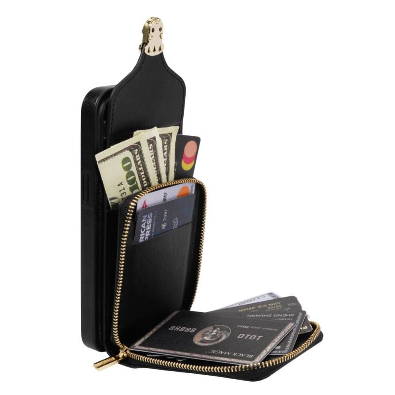 Coque iPhone 16 Pro Max Portefeuille avec Sangle