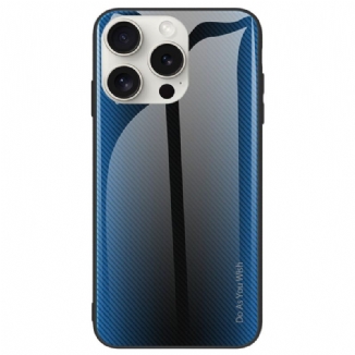 Coque iPhone 16 Pro Max Verre Trempé Fibre Carbone