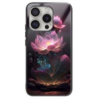 Coque iPhone 16 Pro Max Verre Trempé Lotus Rose