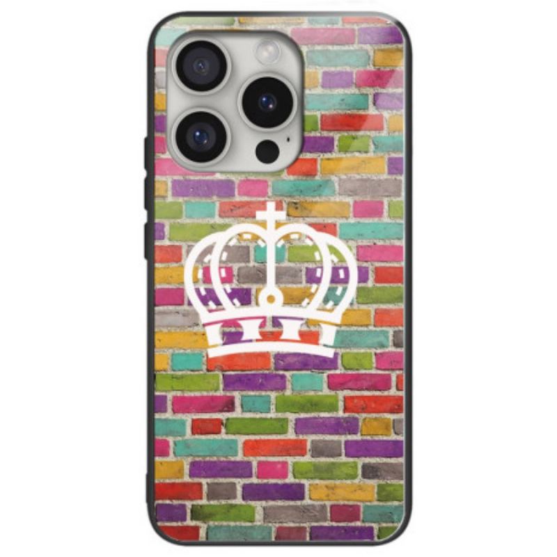 Coque iPhone 16 Pro Max Verre Trempé Mur Coloré