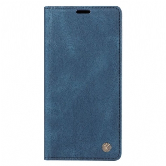 Flip Cover iPhone 16 Pro Max Effet Daim YIKATU