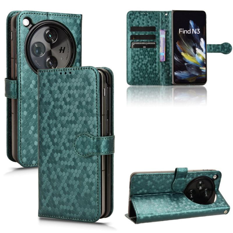 Étui OnePlus Open / Oppo Find N3 5G avec Marquage Anti-rayures et Portefeuille